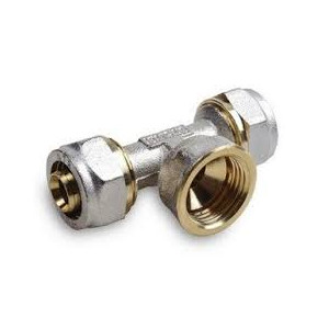 PEX Trójnik 16x1/2" GW skręcany